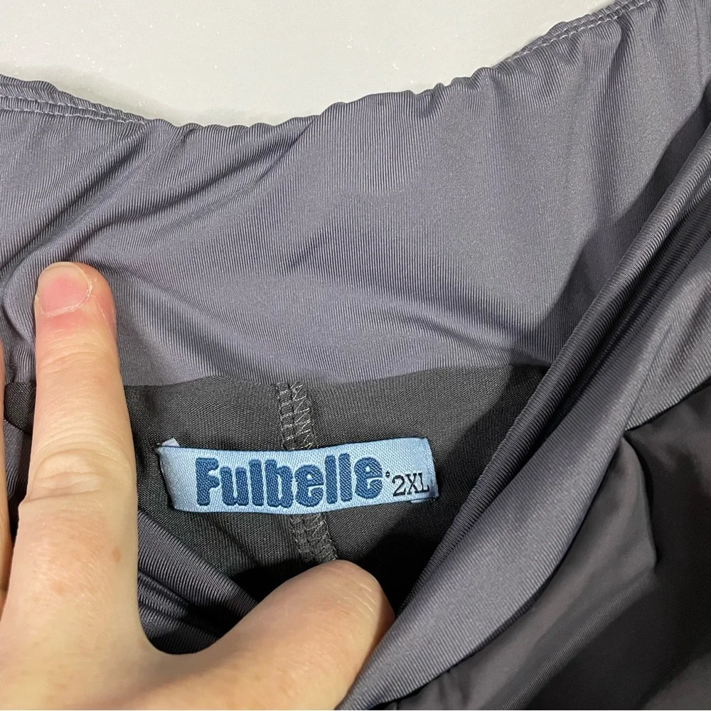 Fulbelle Athletic Activewear Casual Loungewear Shorts Grey Pink Size 2XL
